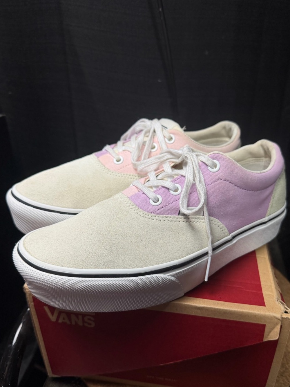 Vans Two-Tone Low Top Sneakers - Pink & Lilac